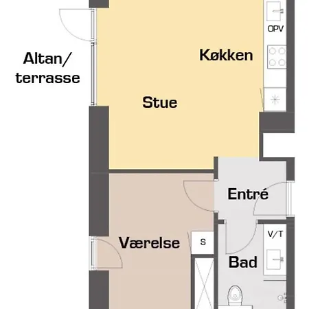 Great 1-bed Wbalcony By Harbour オーデンセ